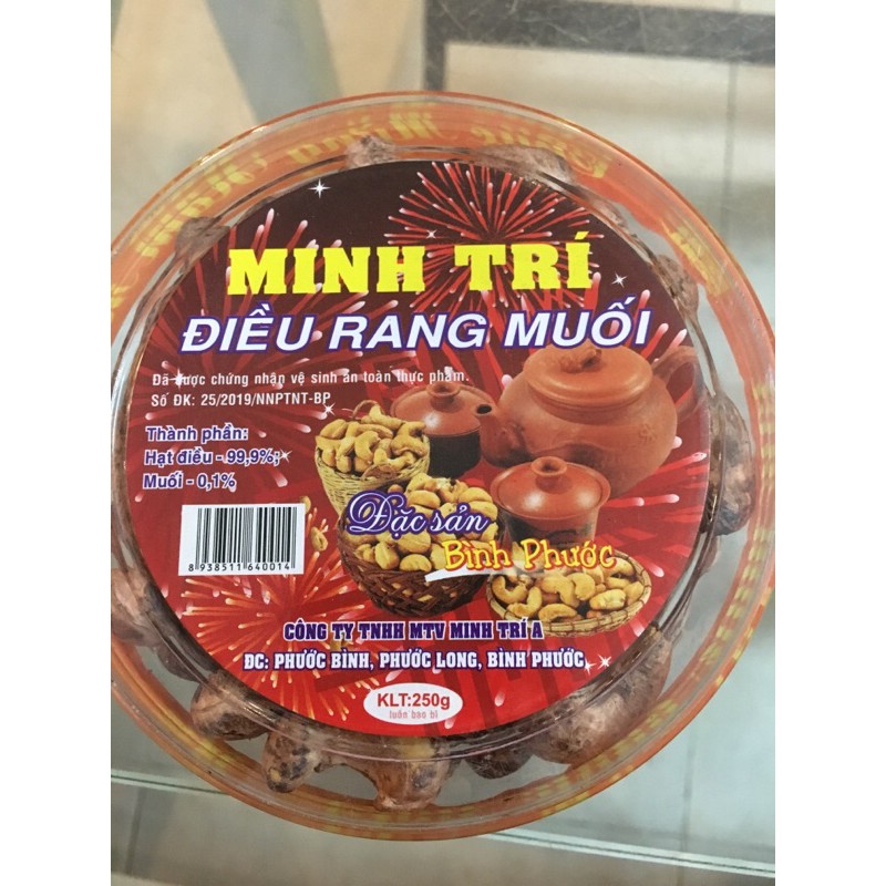 hạt điều rang muối đặc sản bình phước 250g