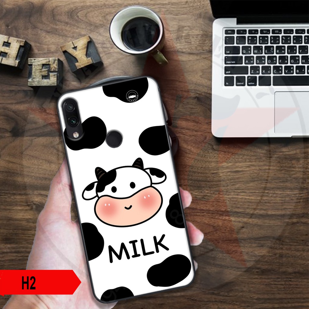 Ốp lưng xiaomi redmi 7_7pro in hình bò sữa hot trend 2021