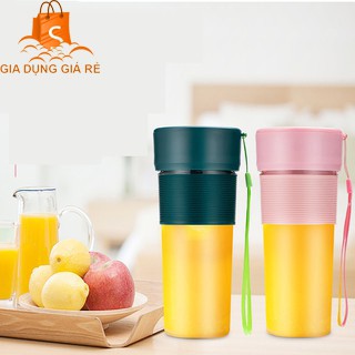 Xay Được Cả Đá  Máy Xay Sinh Tố Đa Năng Cầm Tay HONGUO 300ml, Tích Điện, Nhỏ Gọn, Tiện Lợi - Mẫu mới 2021