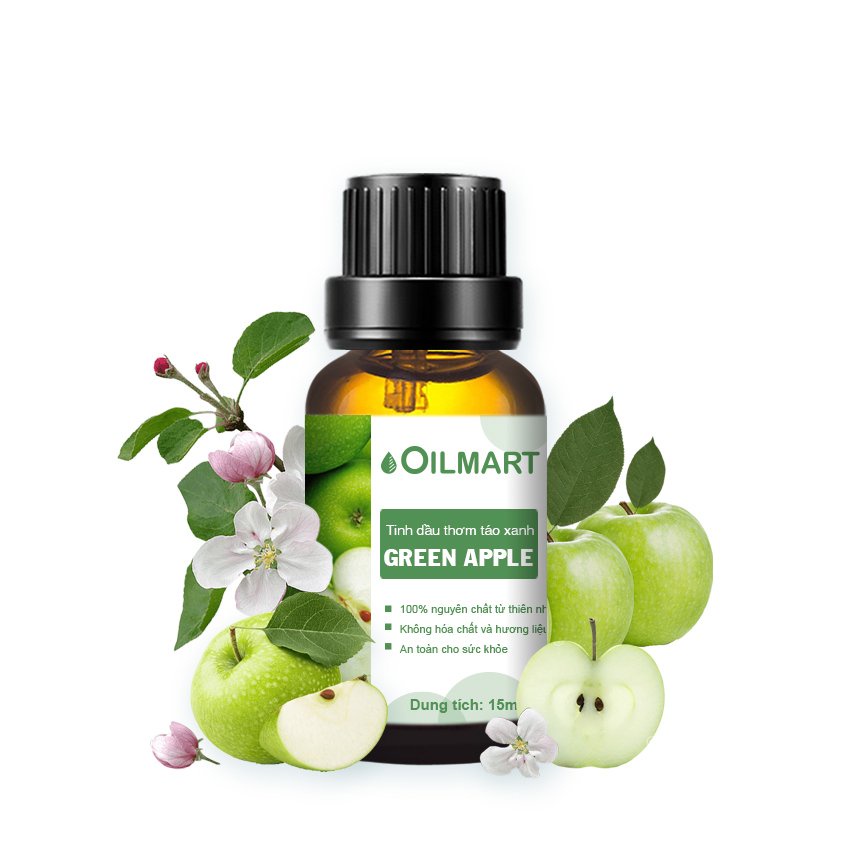 Tinh Dầu Thơm Táo Xanh Oilmart Green Apple Essential Oil Blend