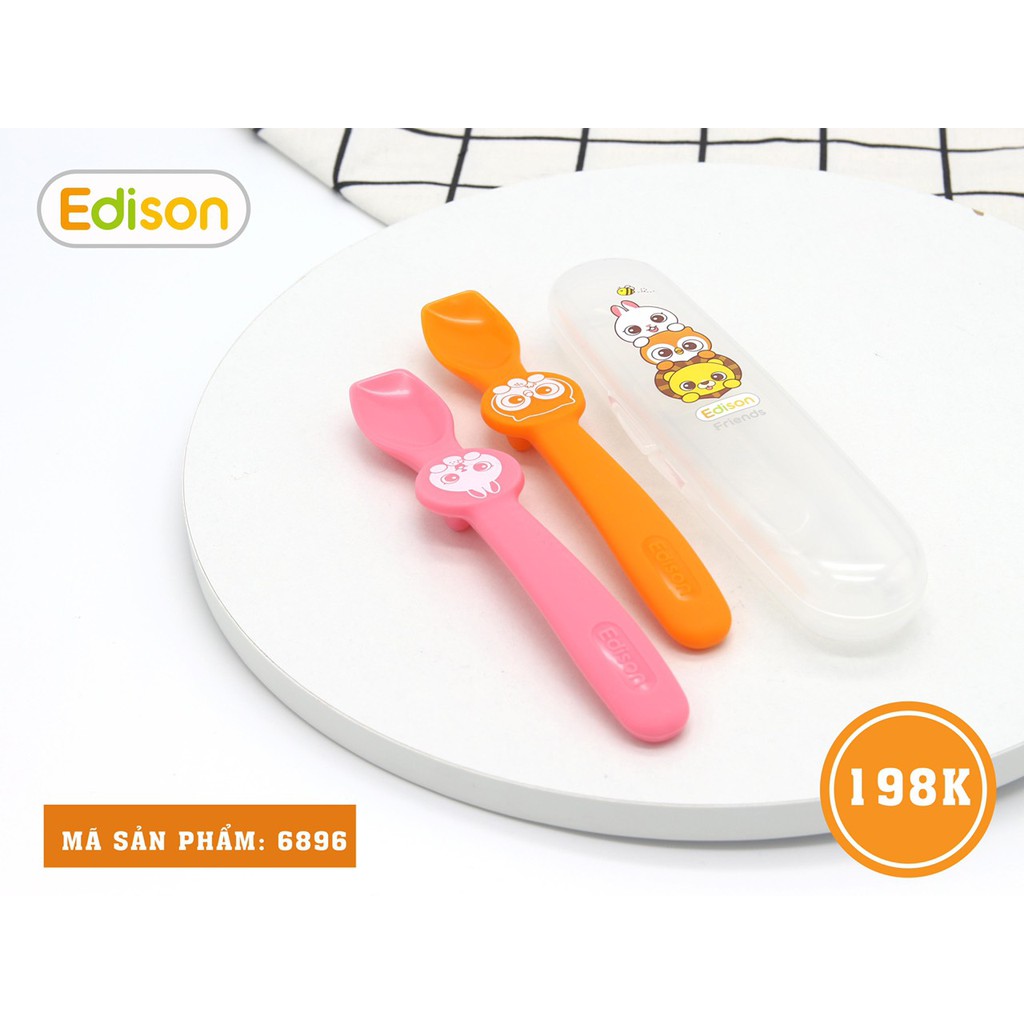 [CHÍNH HÃNG] [TÁCH LẺ] Set 2 thìa Silicon Edison