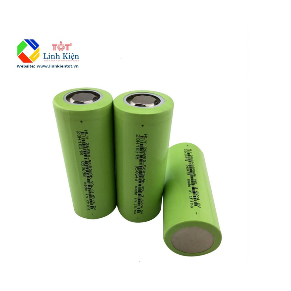 Pin Lithium Lion 26650 5000mah 3.6V