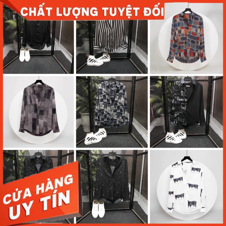 Áo sơ mi nam dài tay form rộng họa tiết vải lụa cao cấp THỜI TRANG NAM THIẾT KẾ - Hàng nhập khẩu