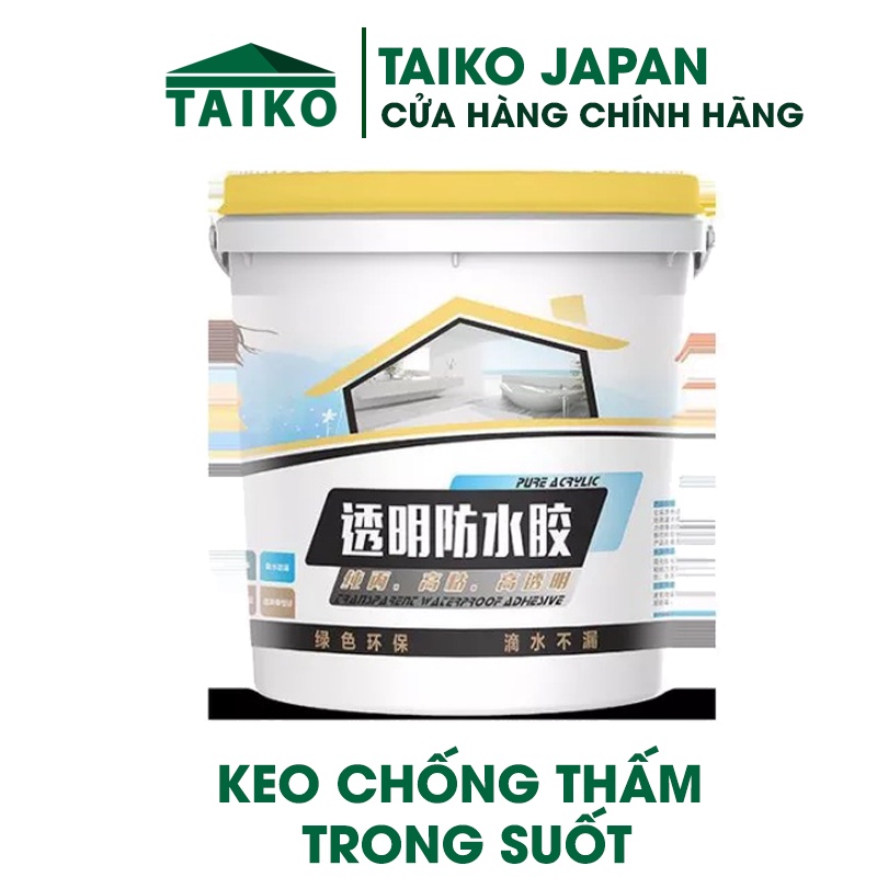 Keo chống thấm trong suốt - Chống thấm nền gạch, nhà vệ sinh, vết nứt sàn, máng xối (1 kg)