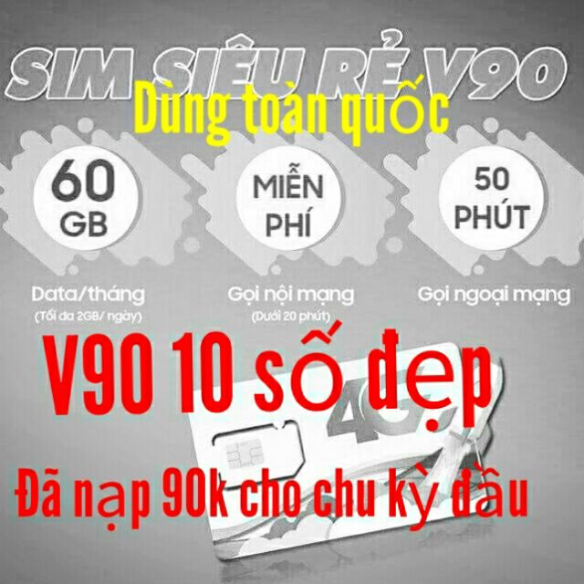 Sim Viettel V90 10 Số đẹp 098 Viettel Giá Rẻ Giảm 10