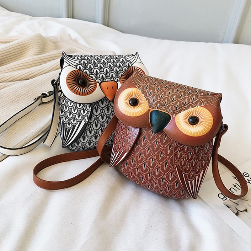 Túi IELGY đeo vai họa tiết hoạt hình phong cách cổ điển thời trang cho nữ