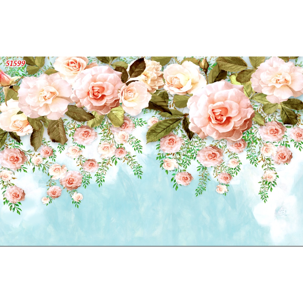 Tranh Dán 3D Khổ Lớn Hoa Dây Leo