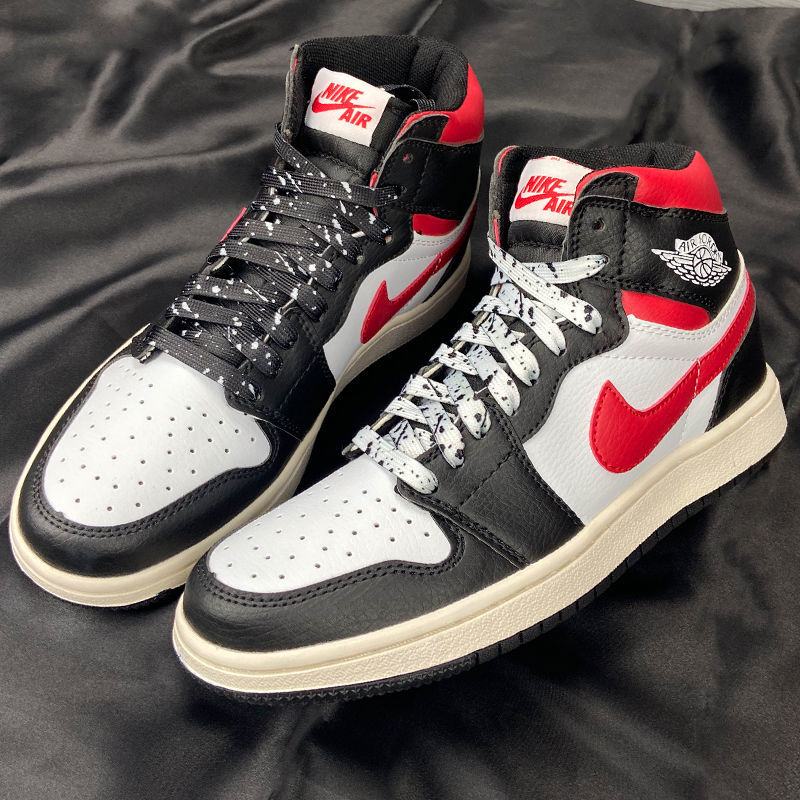 Máy Bay Không Quân AF1 Nguyên Bản 1 Dây Buộc Giày Vải Canvas Màu Trắng Đen aj1 Thời Trang