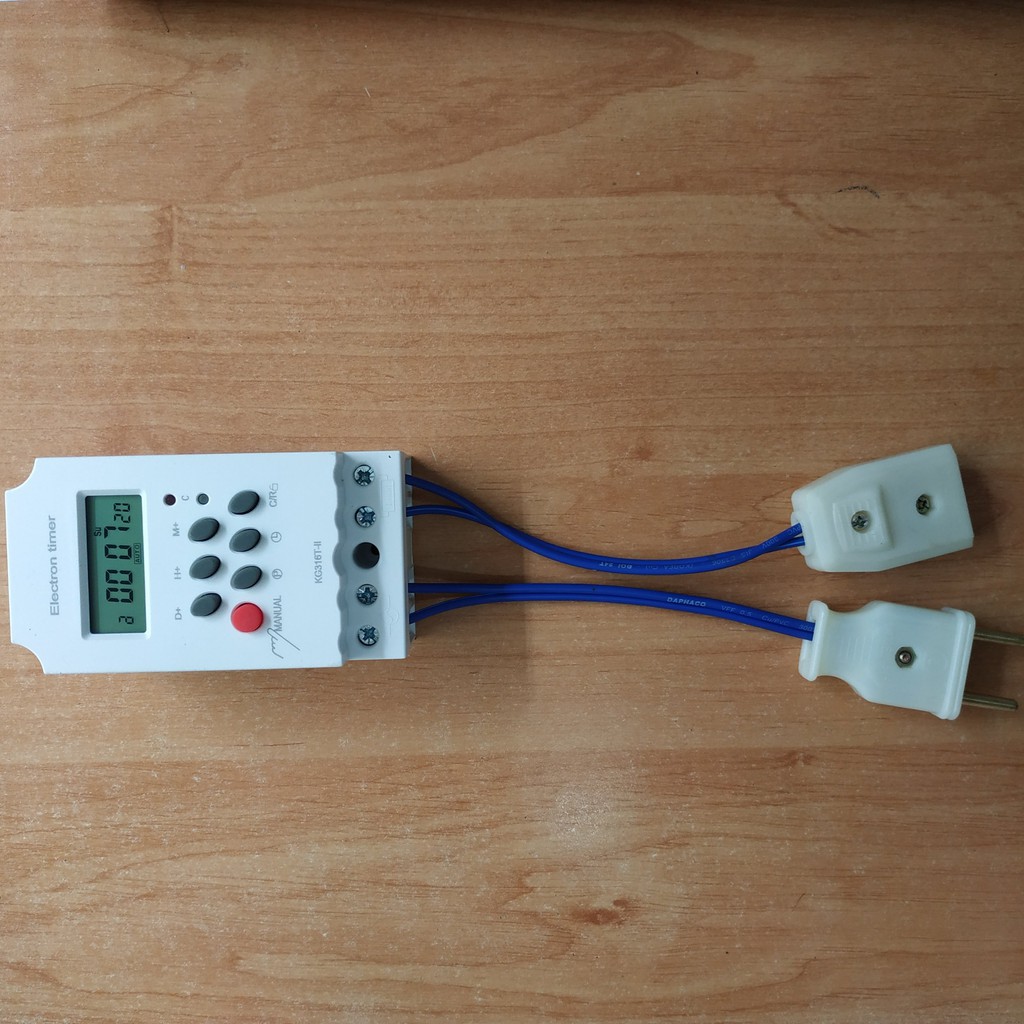 Bộ hẹn giờ tự động- Công tắc hẹn giờ Electron timer KG-316 ( có đấu sẵn dây)