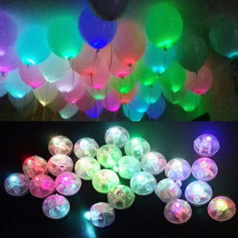Bóng Bay Mini Có Đèn LED Phát Sáng Độc Đáo Trang Trí Tiệc Cưới