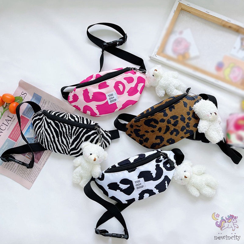 Túi Đeo Hông Đính Nơ Xếp Ly Thời Trang Hàn Quốc Cho Mẹ Và Bé