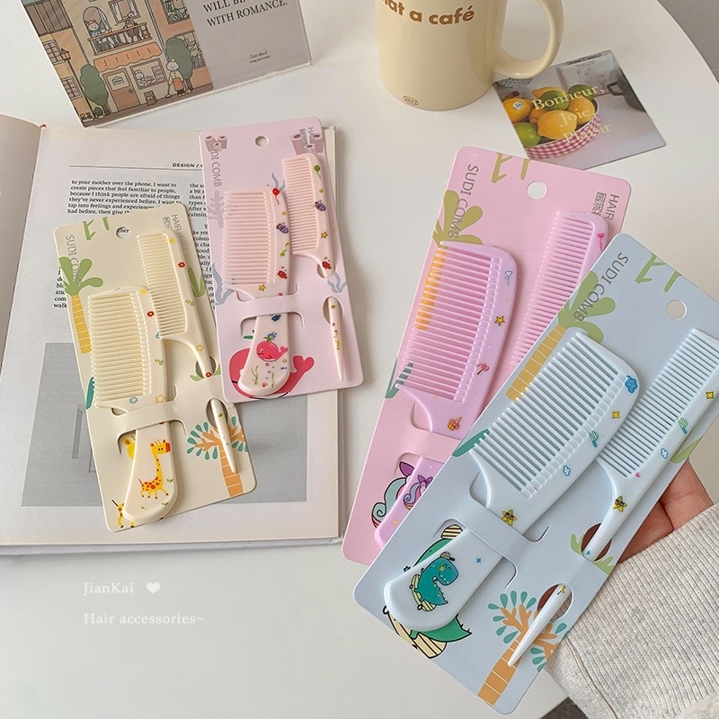 Lược Chải Tóc Đuôi Dài Chống Tĩnh Điện Thiết Kế Hình Hoạt Hình Đáng Yêu Cho Trẻ Em
