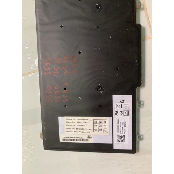 Bàn phím xác chưa test laptop dell Latitude E5550 E5570 E5580, Precision 3520 7510 7520 7530 7720