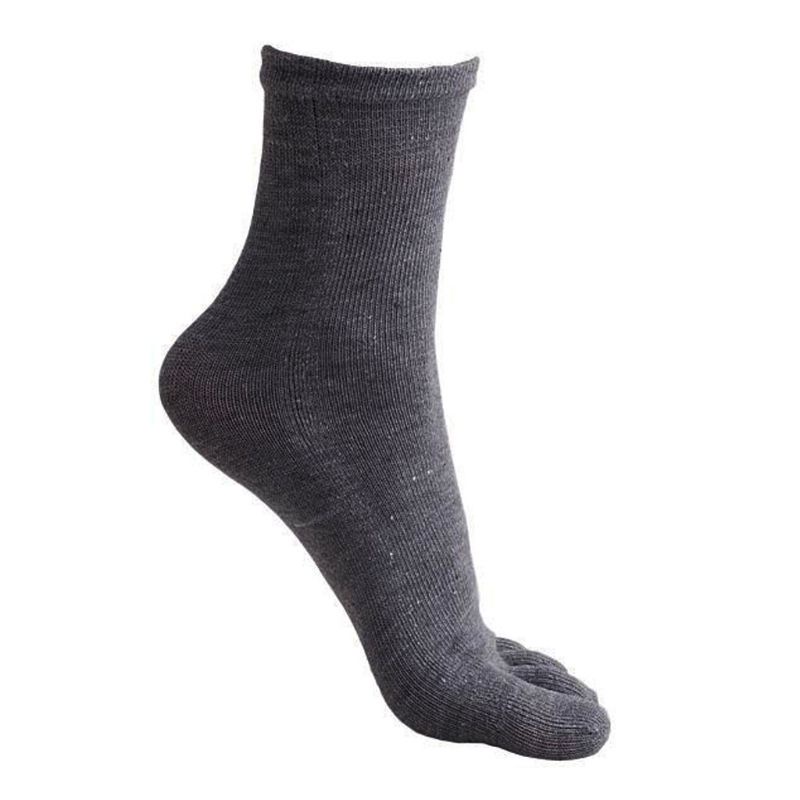 Vớ xiangbao Năm Ngón Bằng Polyester Cotton Mềm Mại Màu Trơn Thoáng Khí Cho Nam