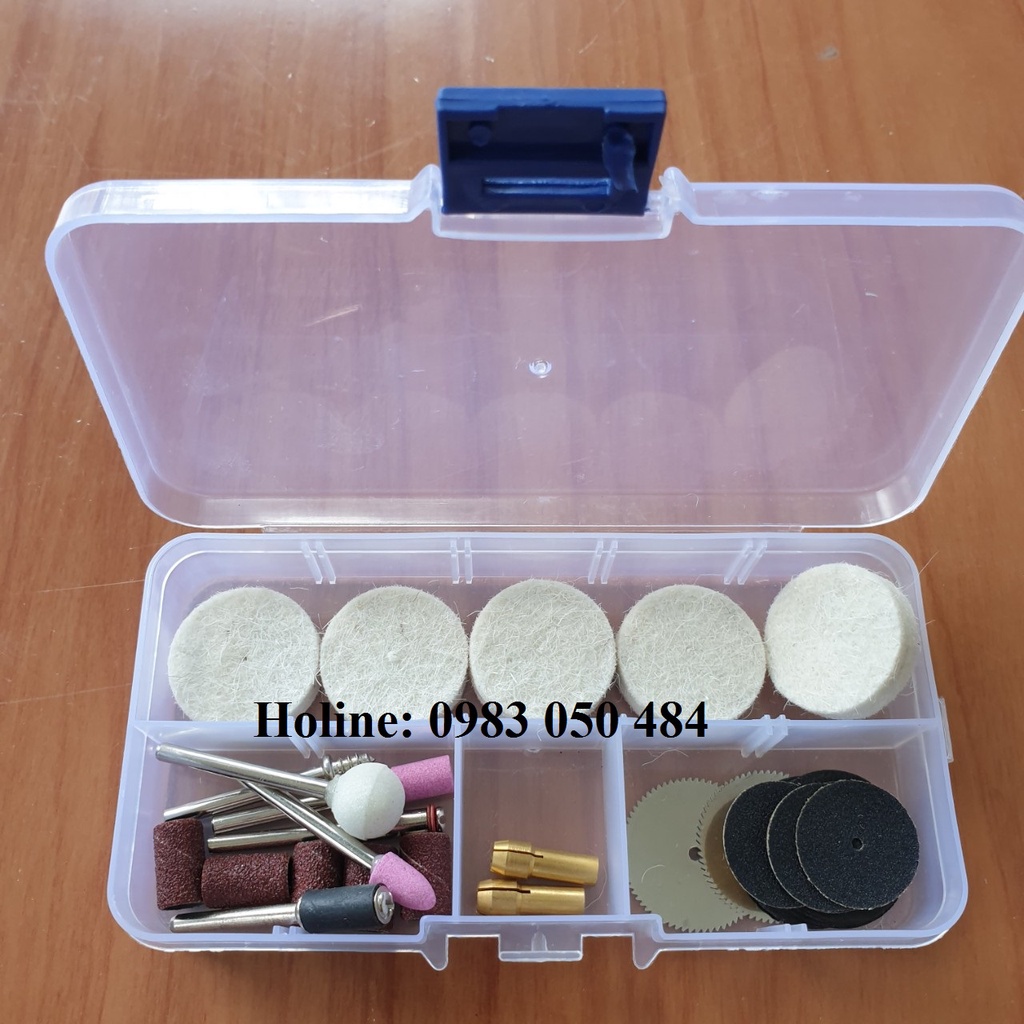 phụ kiện 30SP cho máy khoan mài mini trục 3mm dùng căt gỗ cắt nhựa cắt nhôm đồng có mũi nỉ đánh bóng và giáp tròn