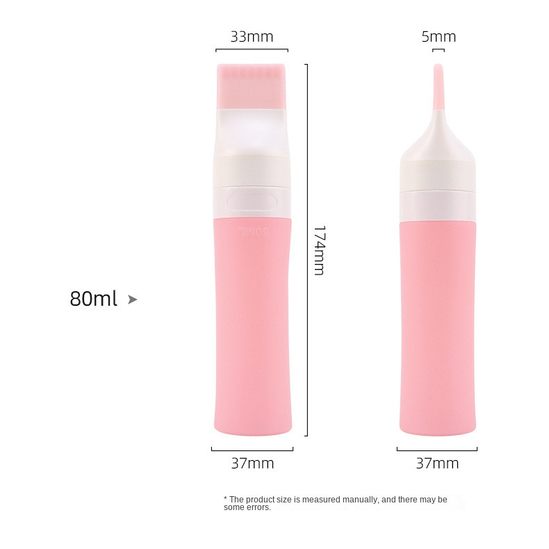 Set 3 Chai Silicone Đựng Dầu Gội Sữa Tắm Tiện Dụng Khi Đi Du Lịch