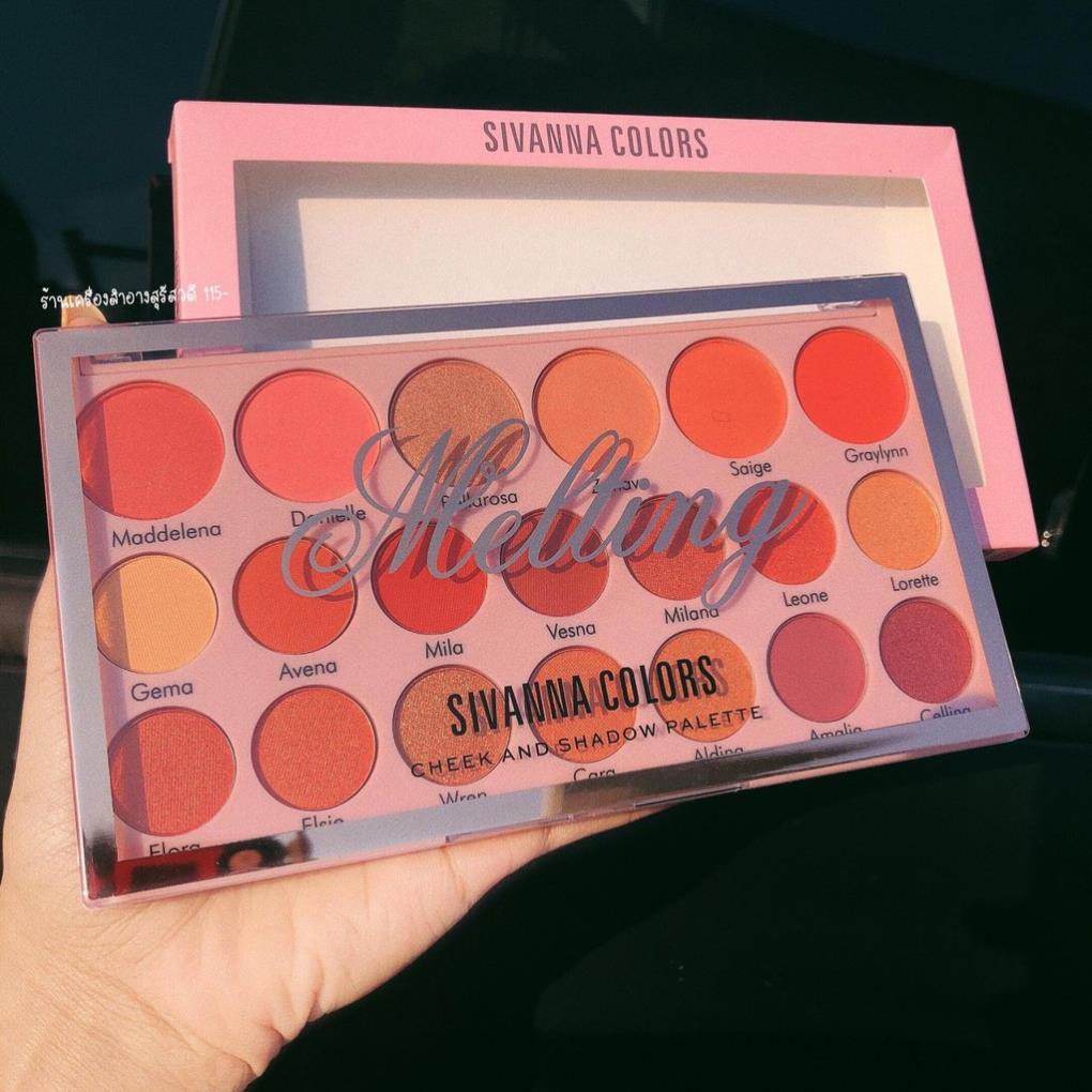 Phấn mắt Sivanna Kèm má hồng Melting 18 ô HF3012 | BigBuy360 - bigbuy360.vn