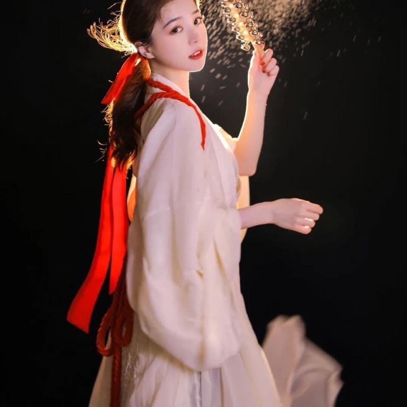 Hán phục cổ trang Trung Quốc PHÙ PHONG-THẦN MINH THIẾU NỮ hàng remake bộ 3 mảnh giá rẻ.