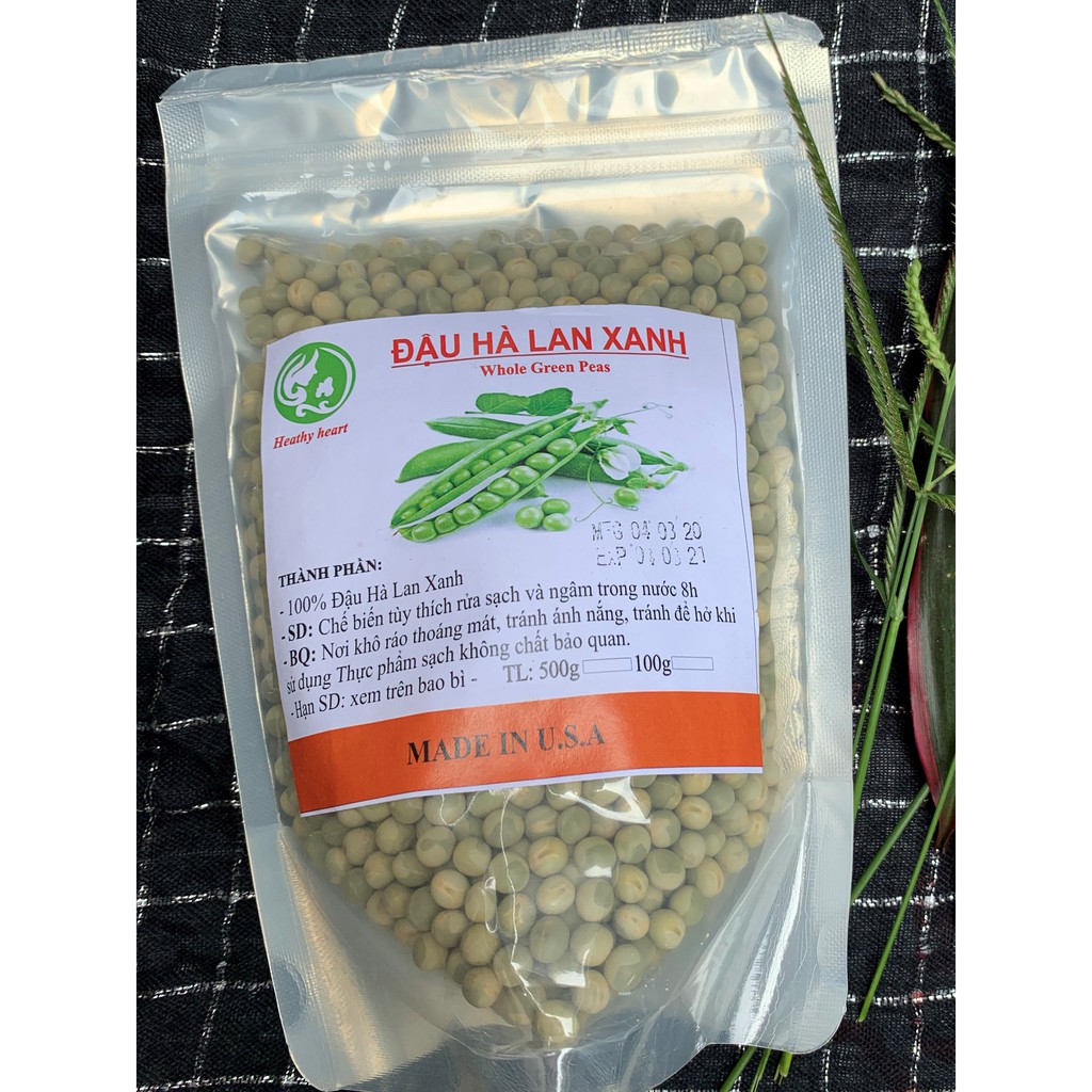 1kg đậu hà lan xanh khô