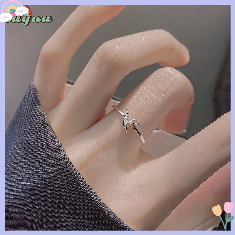 Nhẫn Hở Có Thể Điều Chỉnh Độ Sáng Thiết Kế Sang Trọng Đơn Giản Cho Nữ Oyou HB