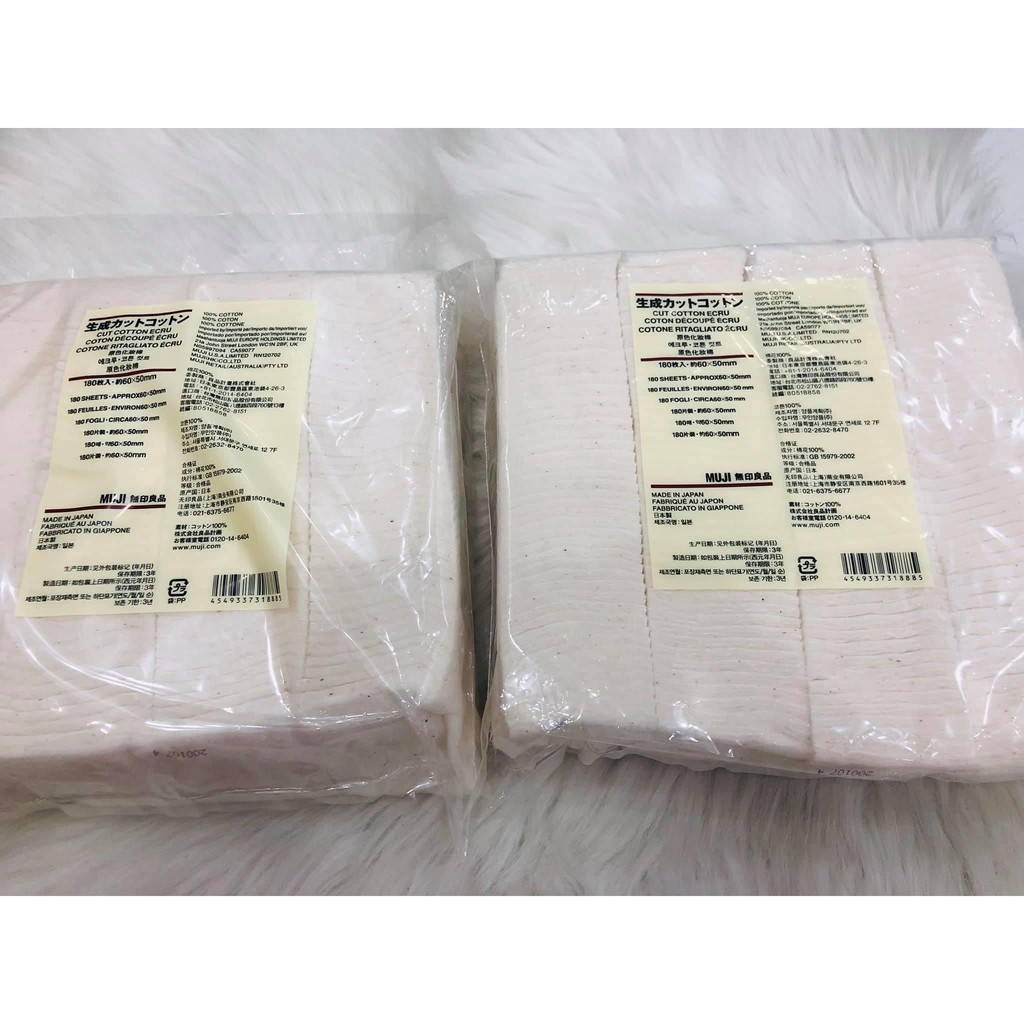 Bông tẩy trang Muji