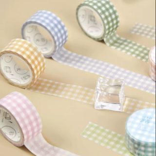 Washi tape caro màu ỨT01JL (ib chọn màu)