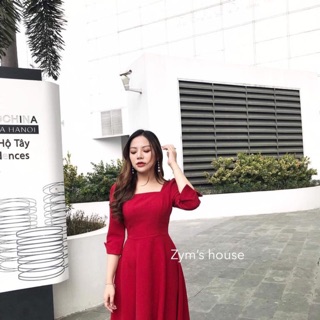 Váy sang chảnh dạ tiệc đỏ quyến rũ
