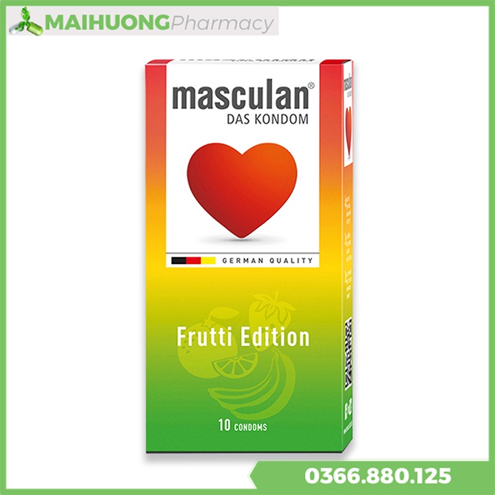 Bao cao su Masculan Frutti Edition hộp 10 cái