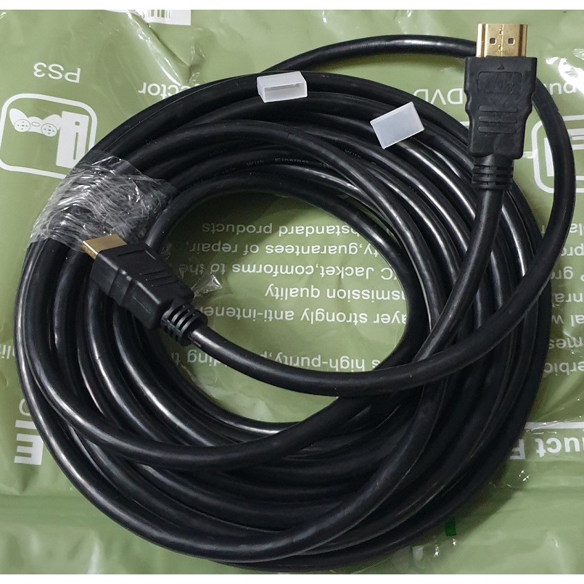 Dây Cáp tín hiệu HDMI 10M loại tròn Full HD (Màu đen)