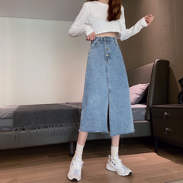 New Chân váy bò xẻ tà💃💃💃 Mua Hàng Ngay | BigBuy360 - bigbuy360.vn