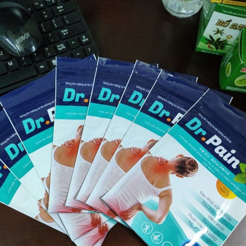 Cao dán thảo dược Dr.Pain giảm đau nhức xương khớp,đau thần kinh tọa,đau khớp ,vai gáy,thoái hoá cột sống,thoát vị đĩa đ