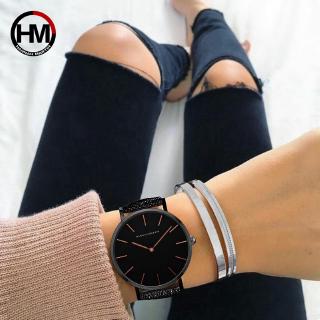 Đồng Hồ Nữ Mặt Tròn Dây Da Thời Trang