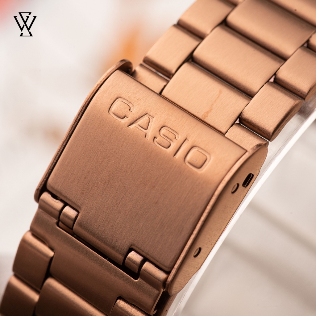 Đồng Hồ Điện Tử Unisex Casio WATCHSTORE B640WC-5ADF Thiết Kế Mặt Kính Nhựa 35mm, Dây Đeo Kim Loại, Vỏ Thép Không Gỉ