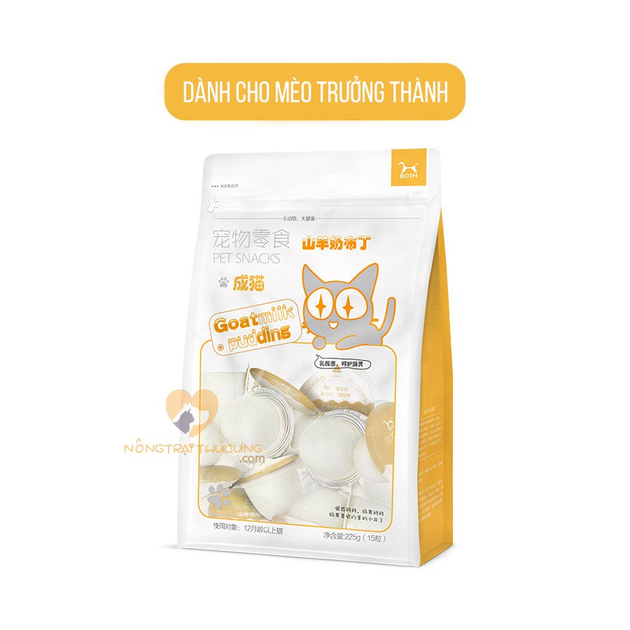 Pudding Thạch Sữa Dê Bổ Sung Canxi Cho Mèo