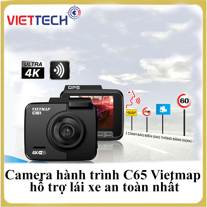 Camera hành trình VIETMAP C61 cho xe ô tô - Tặng thẻ khuyến mại sốc