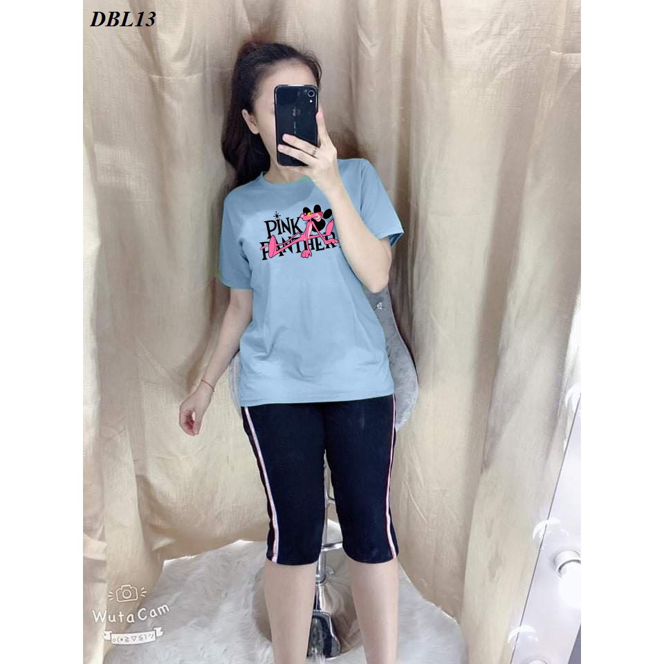 [Mã WAMSJULY giảm 20% đơn 150k] [ HOT] ĐỒ BỘ MẶC NHÀ CAO CẤP QUẦN LỬNG 1 SỌC ÁO IN HÌNH BÁO HỒNG - DBL13 | BigBuy360 - bigbuy360.vn