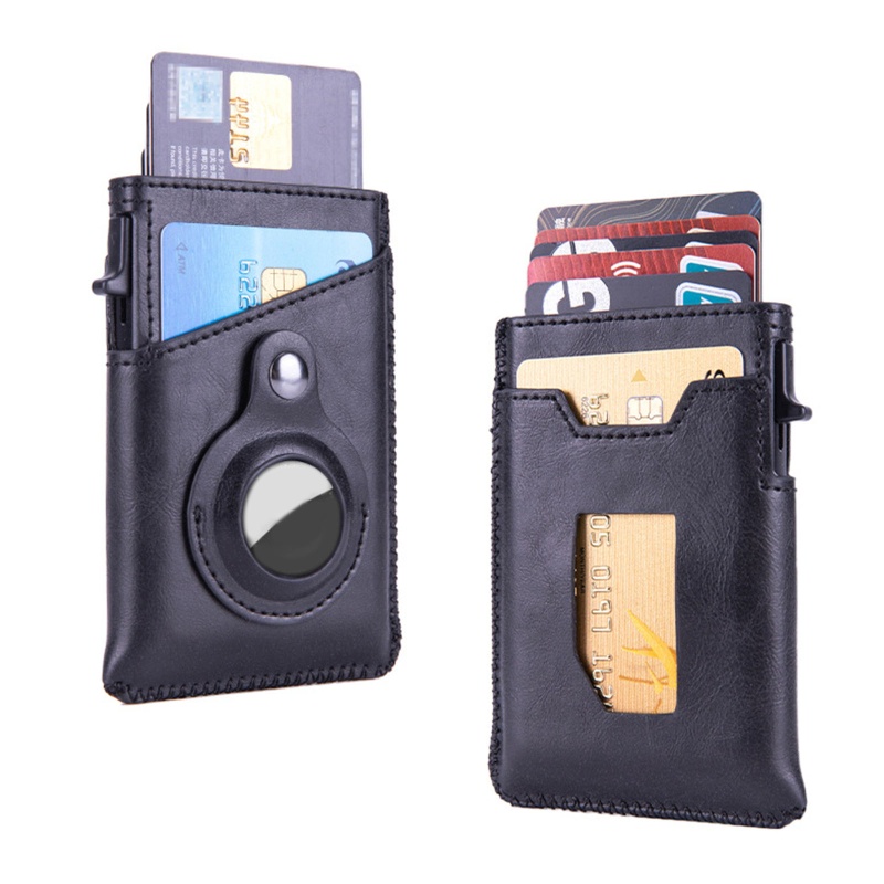 Ví Đựng Thẻ Tự Động RFID Bằng Kim Loại Tương Thích Với AirTag