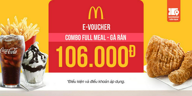 E-Voucher McDonald's combo Full Meal - Gà Rán