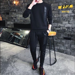 Bộ Nỉ Nam Thu Đông, Bộ Thể Thao Nam Dài Tay - Chất Liệu Nỉ Cao Cấp Bền Đẹp- Full size - BD33