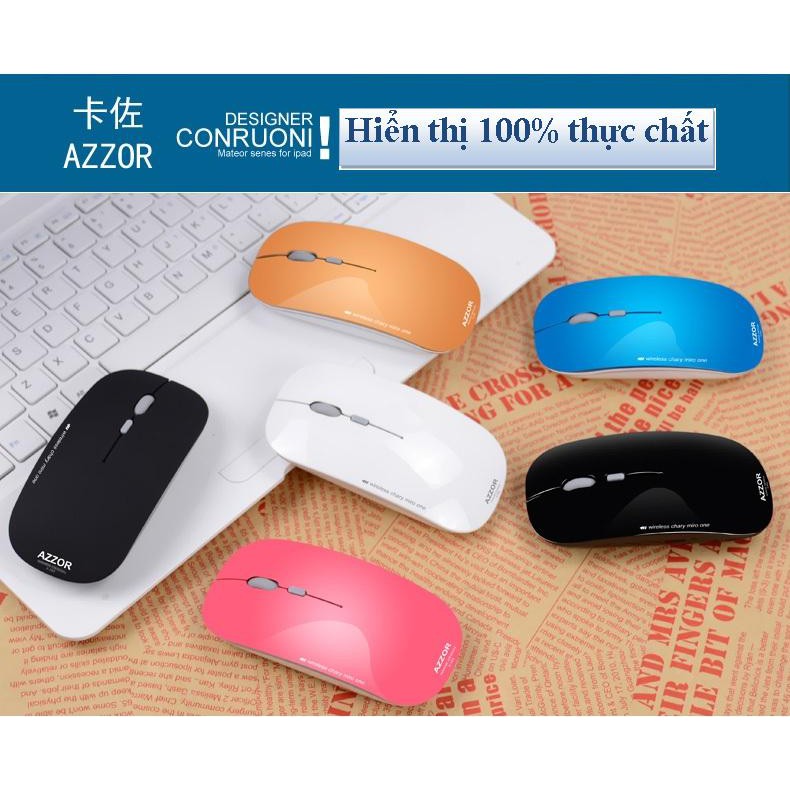 COMBO 10 Chuột không dây tự sạc pin AZZOR N5