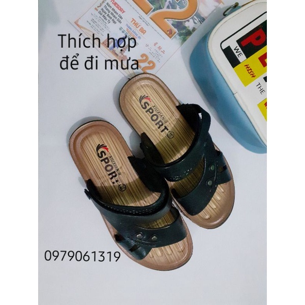 XẢ KHO DÉP SANDAL NHỰA GIẢ DA (ẢNH THẬT)