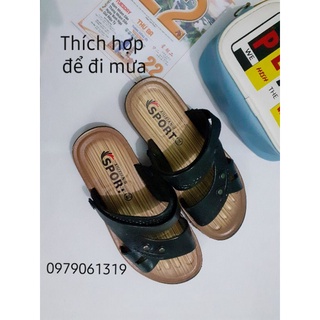 (Ảnh thật) Dép sandal nhựa giả da