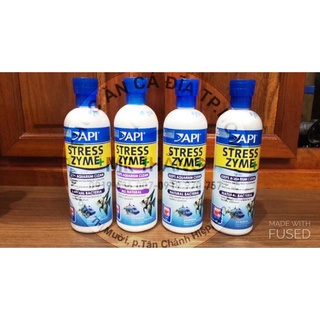 API Stress Zyme 473ml: Dung dịch vi sinh tươi làm sạch nước hồ cá nước ngọt & nước mặn