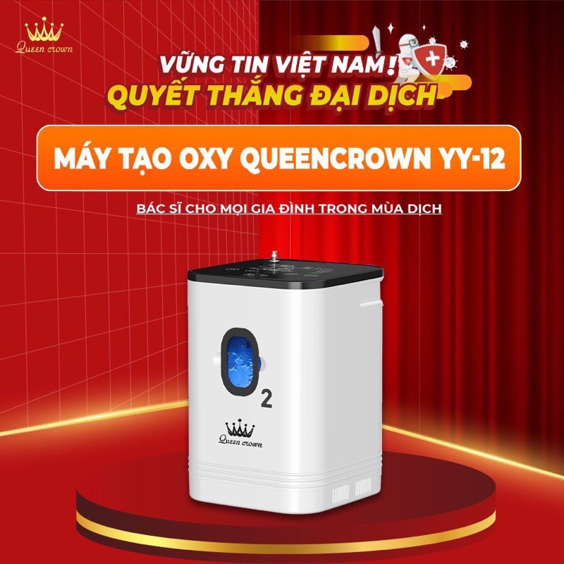 MÁY TẠO OXY QUEENCROWN YY-12 7 LIT CHO GIA ĐÌNH