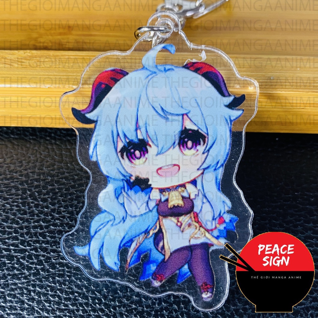 ( Mica trong acrylic ) Móc khóa in hình GENSHIN IMPACT CHIBI mẫu mới anime chibi game xinh xắn