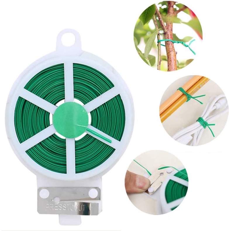 dây bọc bọc nhựa màu xanh cuộn 50m dạng dẹt lõi 0,5mm