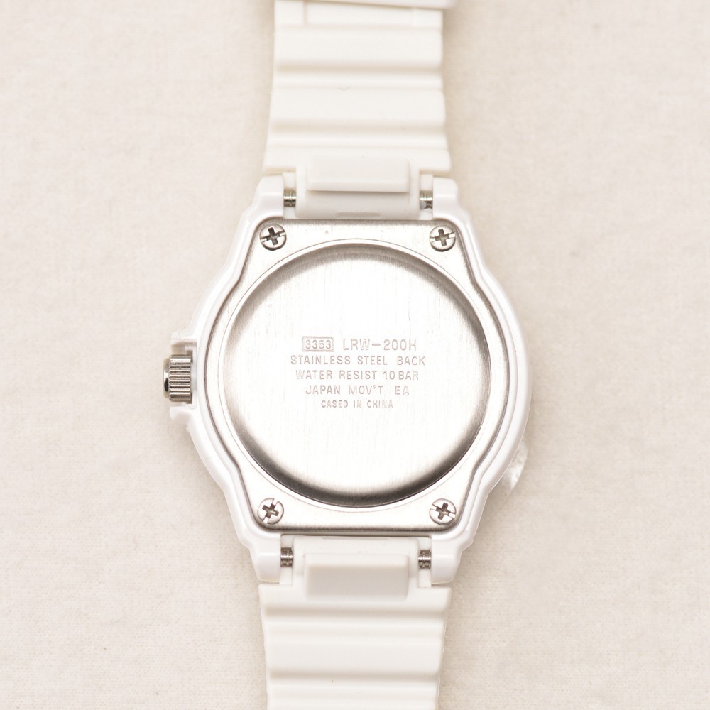 Dây đồng hồ cao su Mềm Casio Lrw-200H 2 màu trắng, đen