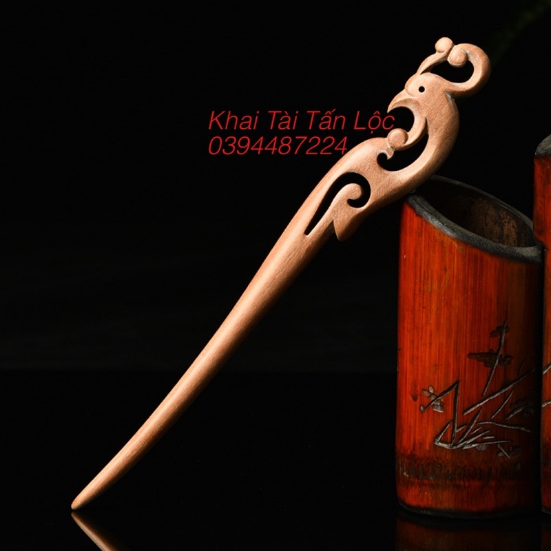 Trâm Phượng hoàng gỗ đào trừ tà mang bình an phong thuỷ