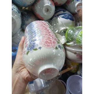 bát cơm, chén cơm Ck ( set 10 chén) hoa văn
