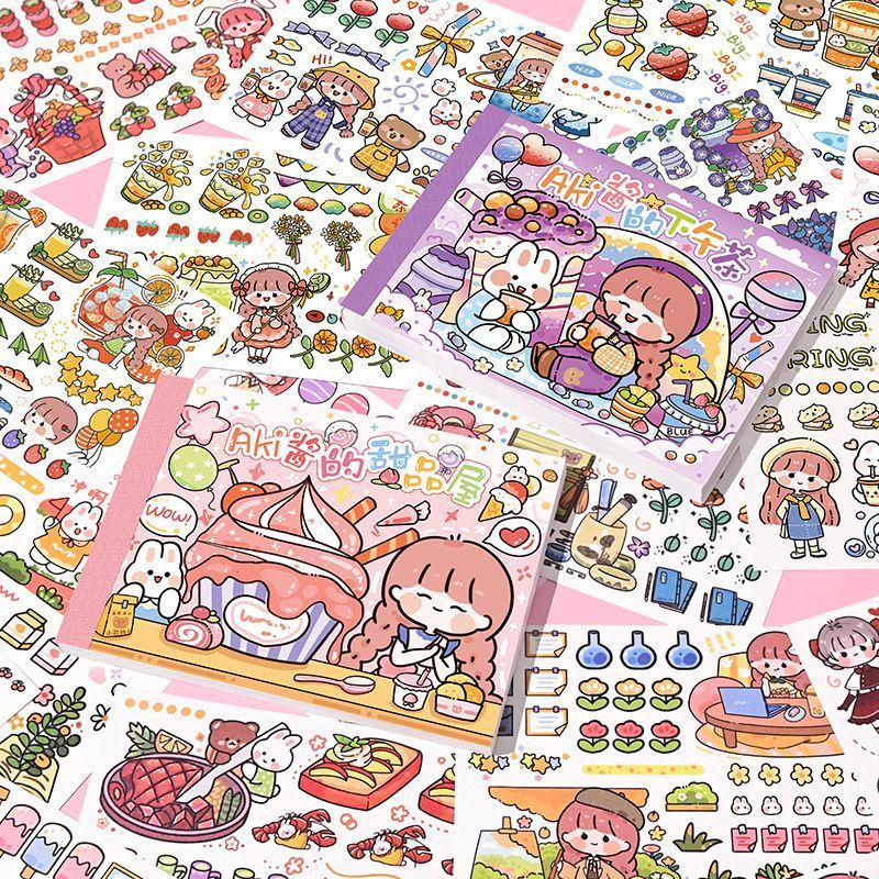 Sticker Cute 50 PCS Sitker Trang Trí Sổ Tay  Sticker Trang Trí Sổ Hình Dán Trẻ Em  Sổ Sticker